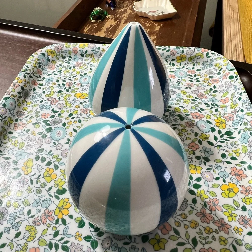 Jonathan Adler salt and pepper shakers from the “happy chic” collection.